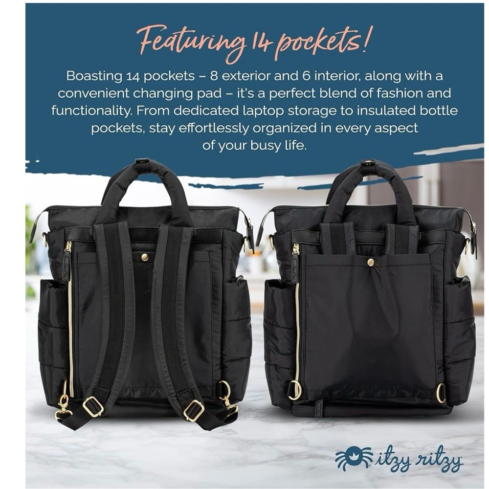Itzy Ritzy Diaper Backpack - Picture 7 of 8